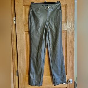 Marc New York Olive Green Faux Leather Pants